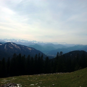 Blick richtung Alpen